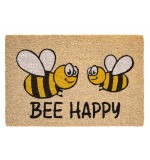 Kokosfußmatte Bee Happy