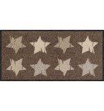 Fußmatte Wood Stars Nougat 30 cm x 60 cm