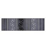 Fußmatte Salonloewe Design Arabeske Grau 60cm x 180cm