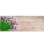 Fußmatte Lavendel / Holz 65 cm x 180 cm