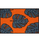 Fußmatte Monstera allover orange 45 cm x 70 cm