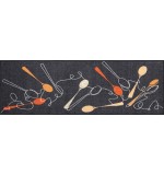 Fußmatte Spoon Dance grey-apricot 60 cm x 180 cm