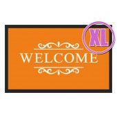 Fußmatte Deco & Wash Welcome orange XL