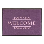Fußmatte Easy Clean Mats Welcome violett