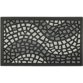 Fußmatte Mosaik grau
