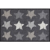 Fußmatte Wood Stars Grey