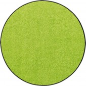 Fußmatte Salonloewe Uni apfelgrün rund