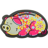 Fußmatte Flower Power Pig