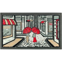 Fußmatte Regenspaziergang Paris