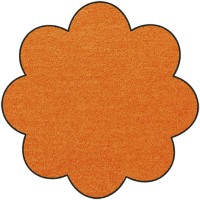 Fußmatte Salonloewe Uni kürbis orange Blume