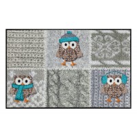 Fußmatte Salonloewe Winter Owls Silver