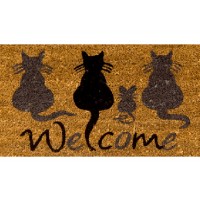 Kokosfußmatte Welcome Cats