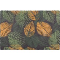 Fußmatte Blätter orange/grün 50 cm x 75 cm