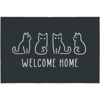 Fußmatte Welcome Home Katzen 50 cm x 75 cm