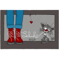 Fußmatte LEO-Schuhe aus Katze 50 cm x 75 cm