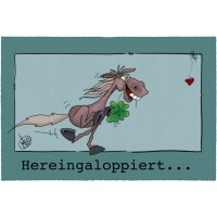 Fußmatte LEO-Pferd Hereingaloppiert 50 cm x 75 cm