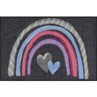 Fußmatte Rainbow Hearts
