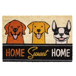 Kokosfußmatte Home sweet Home Dogs