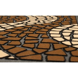 Fußmatte Mosaik braun 