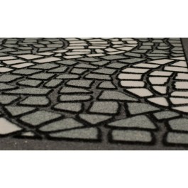 Fußmatte Mosaik grau