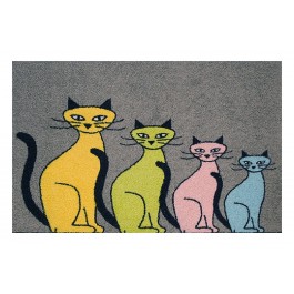 Fußmatte Clean Keeper vier Katzen