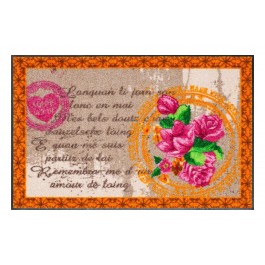 Fußmatte Salonloewe Design Mon Amour Orange 50cm x 75cm