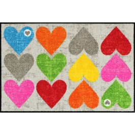 Fußmatte Salonloewe Colourful Hearts