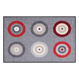 Fußmatte Salonloewe Target Grey Red