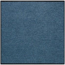Fußmatte Uni denimblau quadratisch