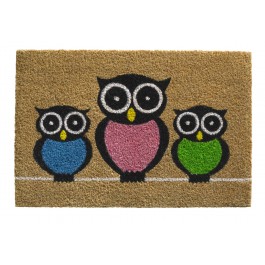 Kokosfußmatte Ruco Print owls