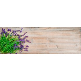 Fußmatte Lavendel / Holz 50 cm x 150 cm