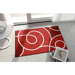 Fußmatte Salonloewe Design Swoop Rot