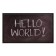 Fußmatte Image hello world