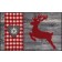 Fußmatte Hirsch Alpin rot XL