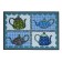 Fußmatte Salonloewe Eva Maria Nitsche Blue Teapots 50cm x 75cm
