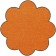 Fußmatte Salonloewe Uni kürbis orange Blume
