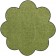 Fußmatte Salonloewe Uni olivgrün Blume