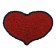 Kokosfußmatte Herz Wendematte rot schwarz