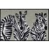Fußmatte Zebra grau