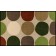 Fußmatte Dots pattern green XL