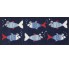 Fußmatte Sailor Fish 30 cm x 75 cm